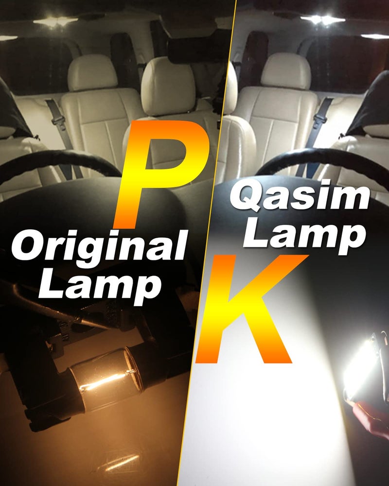 QasimLed 44MM 1.73" Car Rigid Loop Festoon Led Bulb 2016 Chip Super Bright 211-2 212-2 561 578 Reading Dome Lamps Cargo/Trunk Lights AC/DC 12V White,Pack of 4 - Image 4